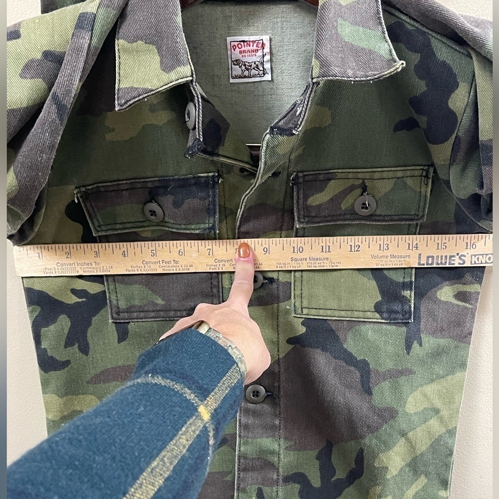 Vintage Pointer Brand Boys Green Camo Long Sleeve Jacket - Picture 3 of 7